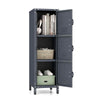 Metal Storage Locker 100cm Industrial Cabinet w/ 3 Lockable Doors,