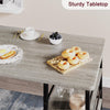 Dining Table Set for 2, Small Kitchen Table with 2 Upholstered Chairs Storage
