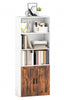 Wide 5 Tier Book Shelf Deep Bookcase Storage Cabinet Display Dining Living Room