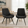 Velvet Dining Chairs Padded Set of 1/2 Metal Legs Kitchen Home Office Multicolor