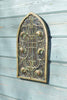 Large Mirror Rustic Design Arch Scroll Ornate Garden Wall Metal 40cm x 24cm