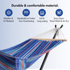 Hammock with Stand, Blue 1 Person Hammock with Adjustable Frame, VonHaus