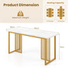 Modern Dining Table for 6-8 People 160cm Rectangular Kitchen Table