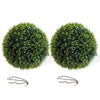 2Pcs Artificial Plant Topiary Ball,48CM Hanging Cedar Grass Ball for Garden