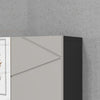 Wall Mounted Bathroom Storage Cupboard W/ Mirror and Shelf, Light Grey