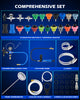 OMT 33Pcs Radiator Pressure Tester Coolant Vacuum Purge Refill With 23 Adapters