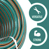 GARDEN HOSE PIPE REEL REINFORCED OUTDOOR HOSEPIPE GREEN 15M 20M 25M 30M 50M