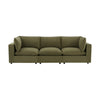 Dusk Boston Olive Velvet 3 Seater Sofa RRP £1239