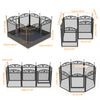 8 Panels XXL-Large Heavy Duty Dog Pet Playpen Exercise Enclosure Garden Fence