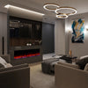 NEW BORDERLESS GLASS 50 60 71 80 Inch UHD MEDIA WALL Panoramic Electric Fire2025