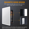 Bathroom Mirror Cabinet with Shaver Socket Demister 3 LED Lights Black Cupboard