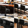 Modern Bar Stools Set of 2, Upholstered Counter Height 24.8" Bar Stools