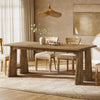 70.87 Inch Modern Rectangle Dining Table Solid Wood Kitchen Table for 6-8 People