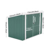 Large Store Garden Lockable Storage Shed Outside Bike Garbage Bin Tool Box Sheds