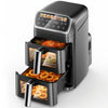 Dual Air Fryer 8L, 13 Programs with Visual Window, 2600W, 2 Years Warranty, NEW
