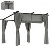 3 x 3(m) Metal Pergola with Retractable Roof and Sidewalls, UPF30+ Refurbished