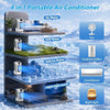 2000Ml Portable Air Conditioner Cooling Fan, 4-in-1 Mobile Evaporative Air Coole