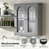 New Bathroom Cabinet With Shelf Wall Mounted For Bathroom Storage Grey