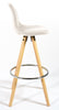 Bar Stools Kitchen Breakfast Chairs Dining Modern Wooden Velvet | Set of 2
