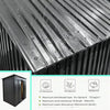6 x 4 FT Garden Shed Storage Shed Waterproof with Foundation Kit and Vents, Grey