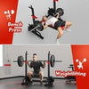 Adjustable Barbell Rack Squat Stand Pair Weight Lifting Bench Press Home Gym UK