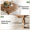 Square Wood Coffee Table, 39-Inch Farmhouse Accent Center Table for Living Room