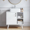 Under Sink Cabinet Bathroom Basin Unit Cupboard Storage Furniture & Shelf Rvigqa