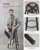 Tall Bar Stools, Bar Chairs with Backrest，1 set for 2 pieces，LBC026B02V1
