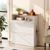 Slim Shoe Cabinet 3 Tier Drop Down Hallway Storage Unit