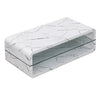 Xono High Gloss Coffee Table With Shelf In Vida Marble Effect