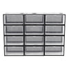 12 x Stackable Foldable Boxes Trainers Organiser Clear Plastic Shoe Storage Box