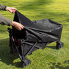 VonHaus Foldable Camping Trolley 200L Festival Cart Wagon on Wheels