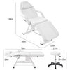 Adjust Massage Bed Table Therapy Tattoo Salon Pedicure Facial Sofa Chair Stool