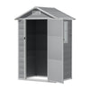 Plastic Garden Storage Shed Outdoor Storage House Tool Shed with Window，No Floor