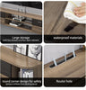 Pmnianhua Floating TV Unit, 55'' Wall Mounted TV Cabinet, Floating Shelves