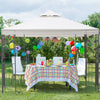 Patio Gazebo Canopy Outdoor Wedding Party Tent Shelter Sun Shade Steel- 3m x 3m