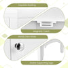 5-Tier Slim Freestanding Storage Organizer Cupboard Bathroom Tall Cabinet White
