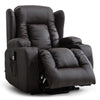 CAESAR DUAL MOTOR RISER RECLINER LEATHER MOBILITY ARMCHAIR MASSAGE HEATED CHAIR