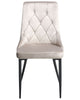 Set of 2 Dining Chairs AVENIR Velvet Taupe