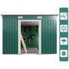 Metal Garden Shed 8 X 4ft Outdoor Yard Storage Tool House WITH FREE BASE & VENT
