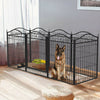 XXL Large Dog Playpen Fence DIY Metal Camping Dog Fences Animal Cage Exercise UK