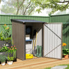 Outsunny 3.3ft x 3.4ft Outdoor Storage Shed Steel Garden Shed w/ Lockable Door