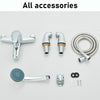 Luxury Bathroom Chrome Sink Bath Filler Tap Shower Mixer Taps with Hand Held Set