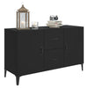 Modern Wooden Sideboard Storage Cabinet Unit With 2 Doors & 2 Drawers Wood Units