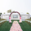 3*9m 7-Sided Iron PE Cloth Spiral Pipe Pergola