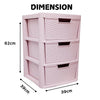 Large Rattan Drawer Storage Unit 2/3/4 Drawers Units Bedroom Office Desktop Draw