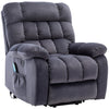 Power Lift Recliner Electric Massage Chair Armchair Single Sofa with Heat Grey