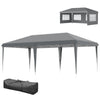 3 x 6m Heavy Duty Gazebo Marquee Party Tent with Storage Bag Grey