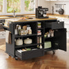Kitchen Island on Wheels, Kitchen Trolley Storage Islands & Carts with Worktop