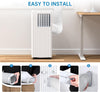 9000BTU Portable Air Conditioner 3-in-1 Cool Dehumidifier Fan w/Remote Low Noise